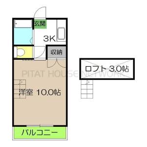 シャーロット鴨部 301の間取り画像