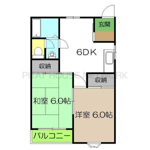 コスモハイツ高須2　B B501の間取り画像