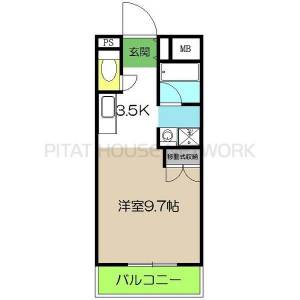 サンライズマンション二葉町 202の間取り画像