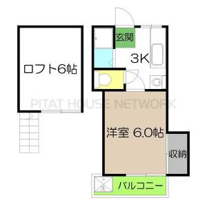 プレステージ仲田 402の間取り画像