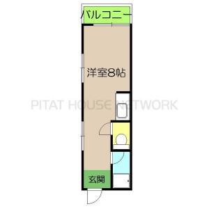 コーポ上町 302の間取り画像