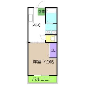 デイライト弥生 105の間取り画像