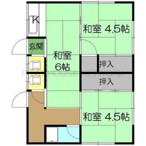 南風荘 2F-18の間取り画像