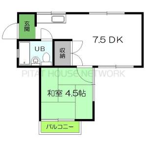 ハイツヤマサキ 205の間取り画像