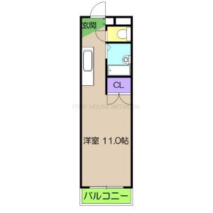 プリエ越前町 407の間取り画像