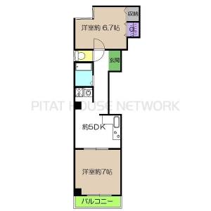 大原ビル 308の間取り画像