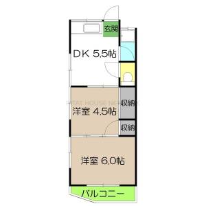 西泉荘 303の間取り画像