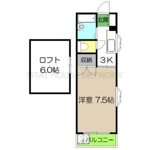 ドミール葛島 401の間取り画像