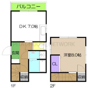 ハイツ大久保 2の間取り画像