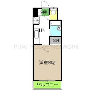 貳室邸マンション 205の間取り画像