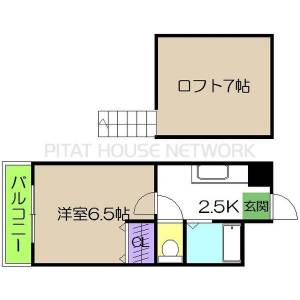 ハウス2000KUWANA 402の間取り画像