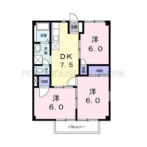 ファミールあぞのⅢ 2の間取り画像