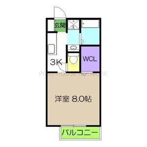 ＩＶＹ　ＣＯＵＲＴ　A棟 2の間取り画像