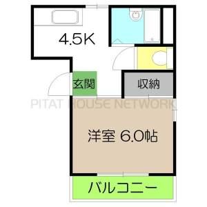 コーポセシール 402の間取り画像