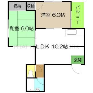 タクシン愛宕ビル 202の間取り画像