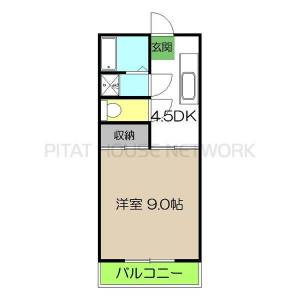 ガーデンハイツいちのみや 302の間取り画像