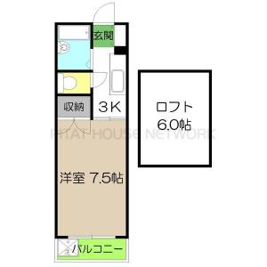 ドミール葛島 403の間取り画像