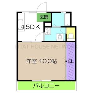 アバイド 407の間取り画像