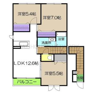 シャーメゾン　レーヴ 201の間取り画像