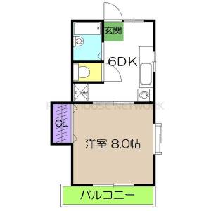 ライフピア岡田 301の間取り画像