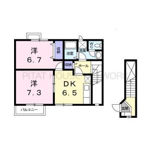 ドミール鷲尾 2の間取り画像