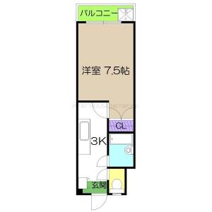 ピュアコート高須（301） 11の間取り画像