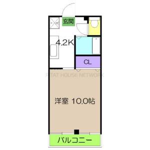 カミムラハイツ（302） 2の間取り画像