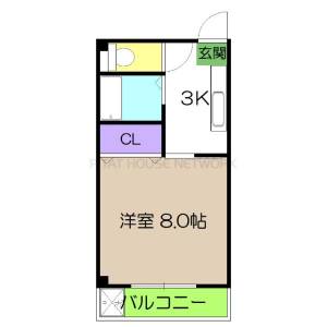 カミムラハイツ 203の間取り画像