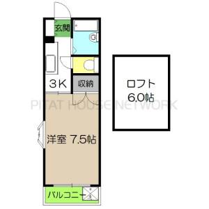 ドミール葛島 405の間取り画像