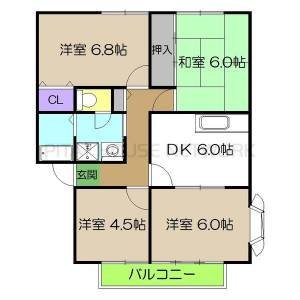 サンビレッジ一ツ橋　A（A202） A202の間取り画像