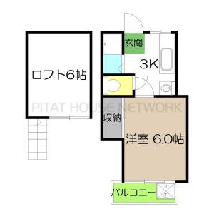 プレステージ仲田 403の間取り画像