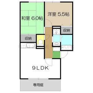 アリア　B棟（B101） B101の間取り画像