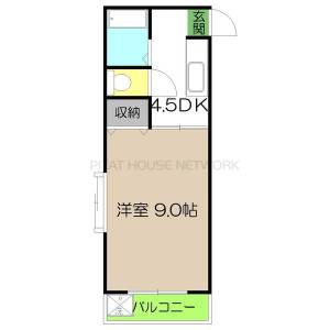 メゾンレーヴ高須 408の間取り画像