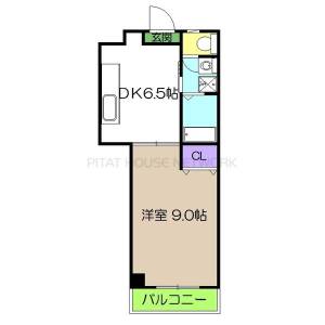 メゾンレーヴ南万々 303の間取り画像