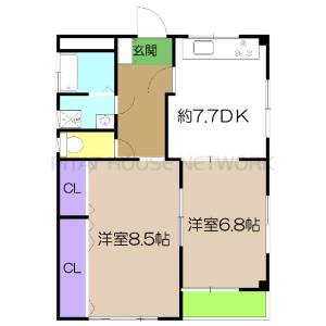 アンジュマンション（2F） 2Fの間取り画像