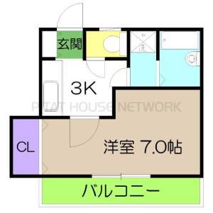 めぞん太陽Ⅲ 3の間取り画像