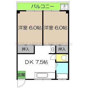 タウンハウス（2C） 2Cの間取り画像