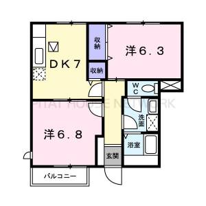 グリーンハイツ横浜Ｉ 1の間取り画像