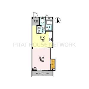 カナルシャトーＤ７（303） 9の間取り画像