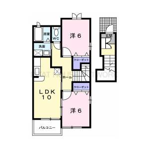 アンジュ　キャトル　Ｂ 2の間取り画像