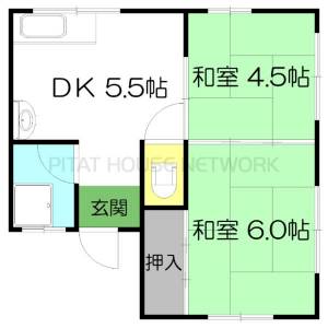 城見コーポ 2の間取り画像