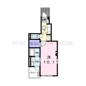 サンリット松葉（101） 1の間取り画像