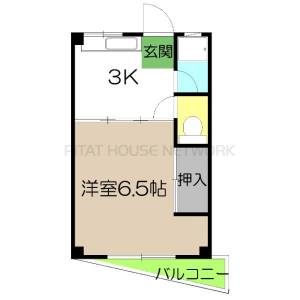 北本町ハイツ 1の間取り画像