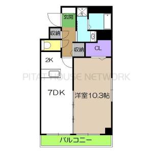 アメージング比島 201の間取り画像