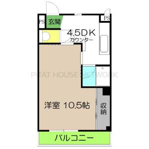 フラットパイン 205-3Fの間取り画像