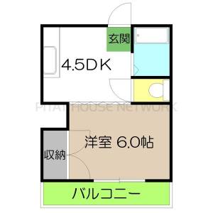 ハイツＹＮ 402の間取り画像