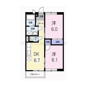 メゾンコンフォート 204の間取り画像