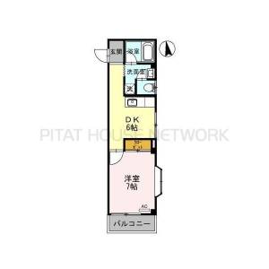 カナルシャトーＤ７ 206の間取り画像