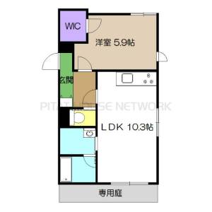 シャーメゾン街の灯 102の間取り画像