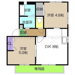 ダイヤメゾンA棟 A202の間取り画像